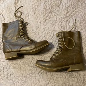 Brown Combat Boots